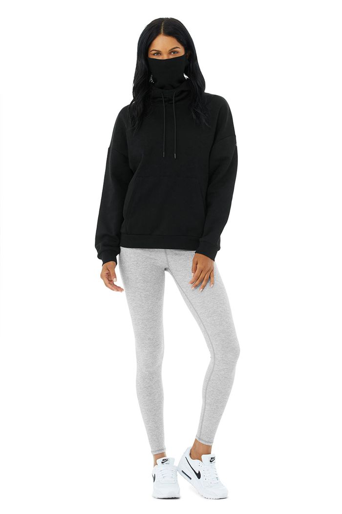 Alo Yoga Protection Women's Hoodie Black | 97SBAWOMQ