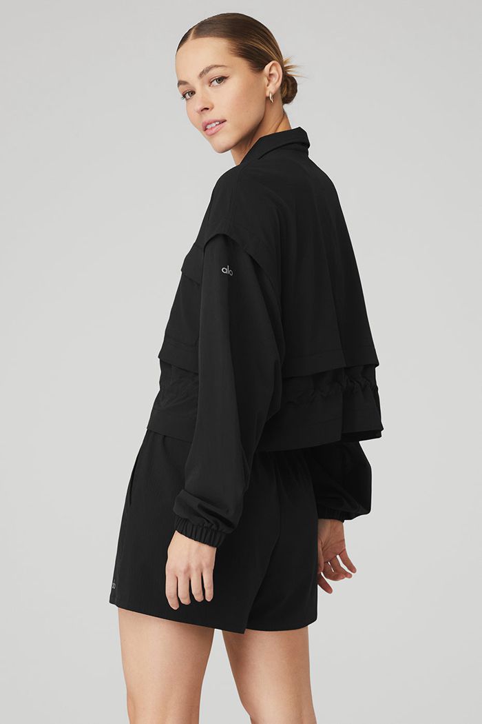 Alo Yoga Ready Set Women's Jackets Black | 01SRNHCVW