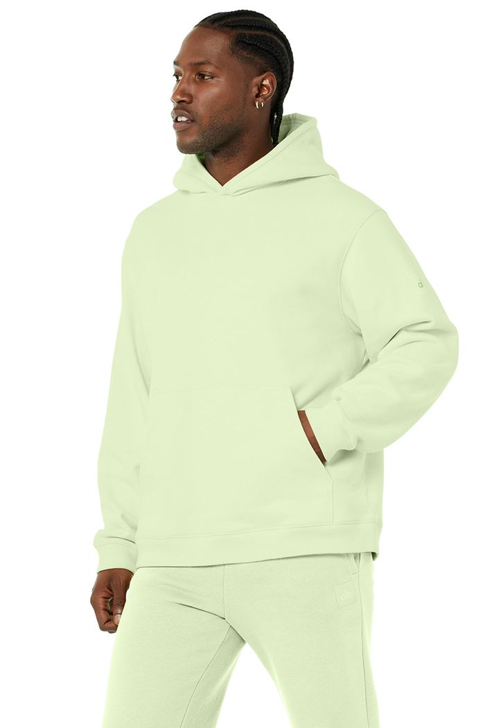 Alo Yoga Renown Men's Hoodie Green | 85ZRVGJQB