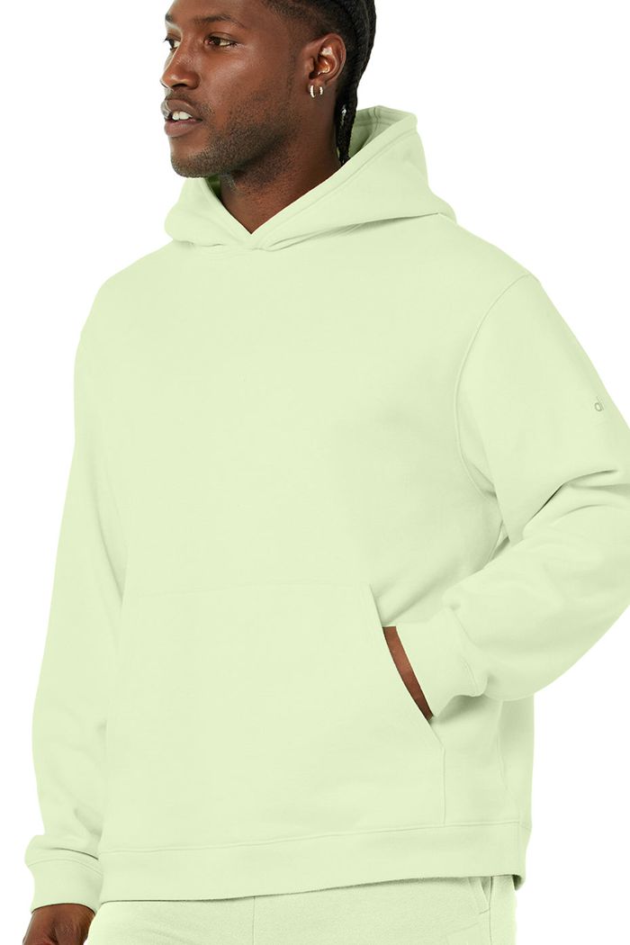 Alo Yoga Renown Men's Hoodie Green | 85ZRVGJQB