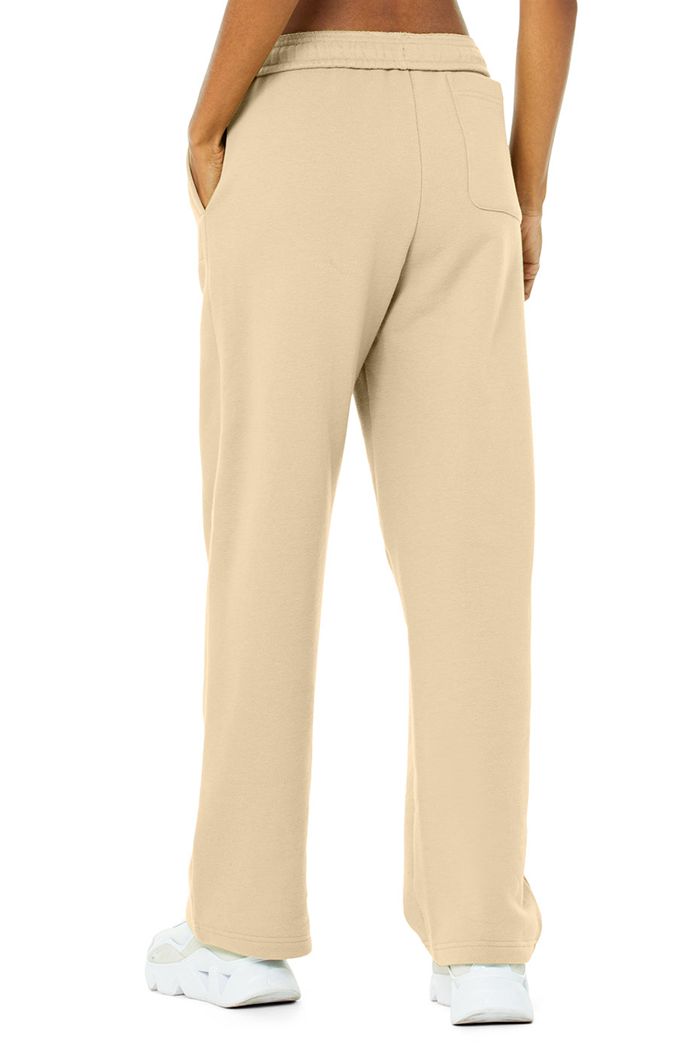 Alo Yoga Renown Sweat Women's Pants Brown | 13HEMUJAK