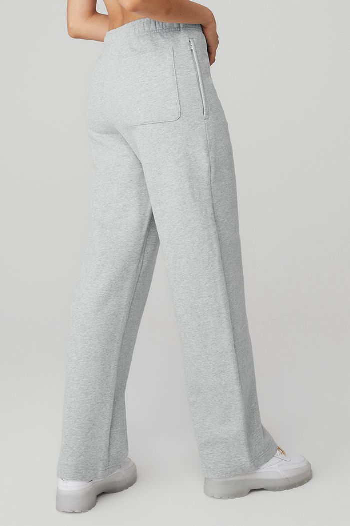 Alo Yoga Renown Sweat Women's Pants Grey | 74WGQFNTO