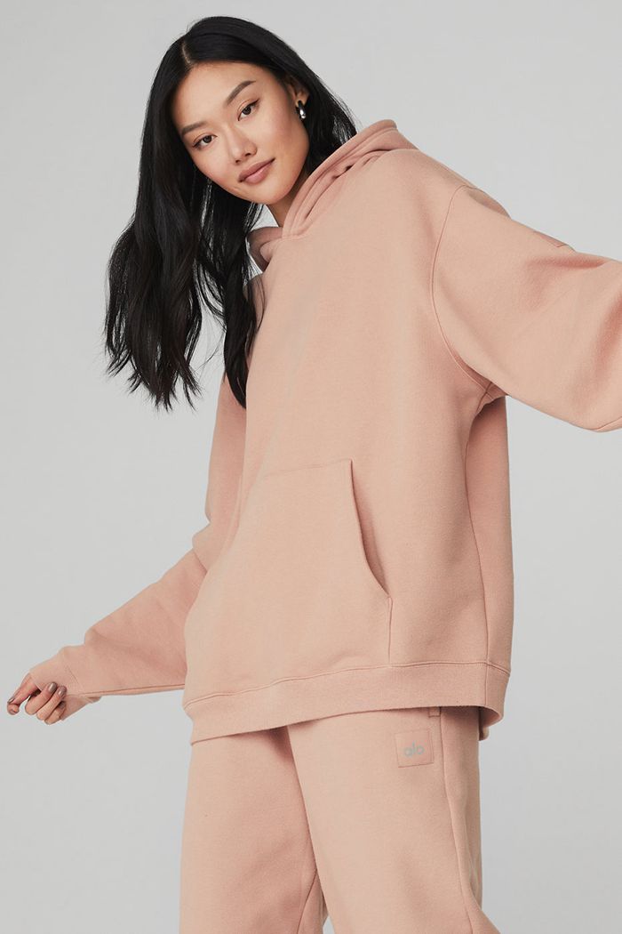 Alo Yoga Renown Women's Hoodie Pink | 16UFBWCAL