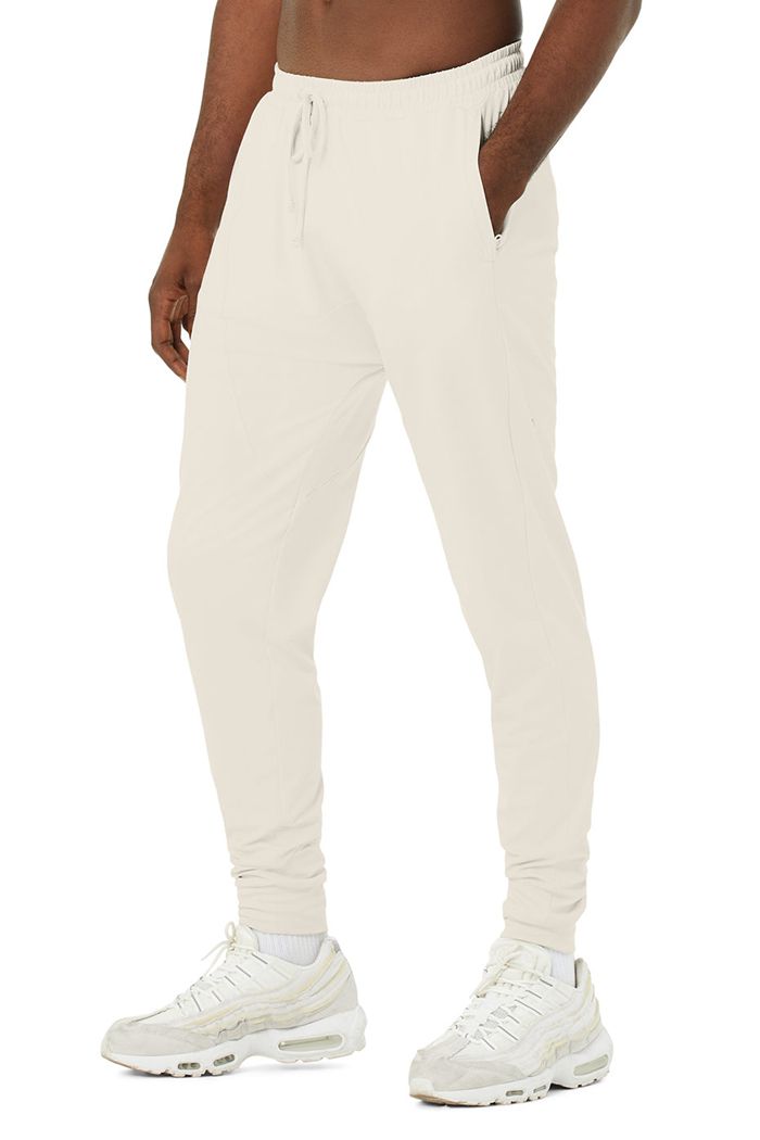 Alo Yoga Revitalize Men's Pants Beige | 82OGNLJPX