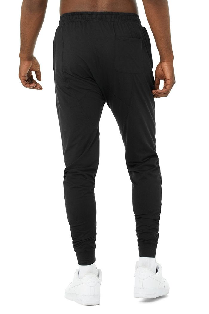 Alo Yoga Revitalize Men's Pants Black | 07TOWGKCD