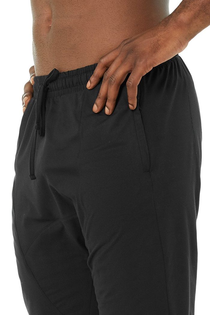 Alo Yoga Revitalize Men's Pants Black | 07TOWGKCD