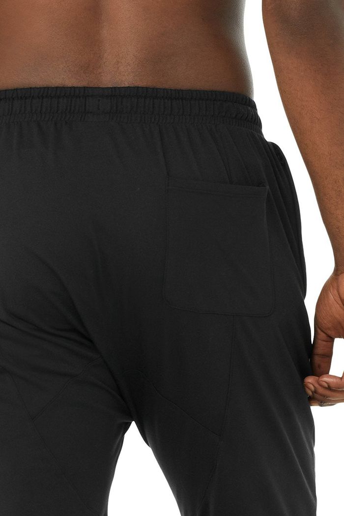 Alo Yoga Revitalize Men's Pants Black | 07TOWGKCD