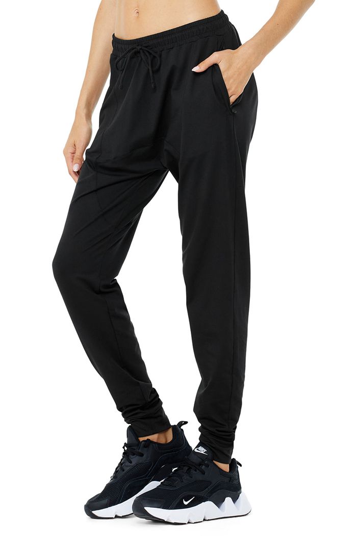 Alo Yoga Revitalize Women's Pants Black | 68RNXJSTM