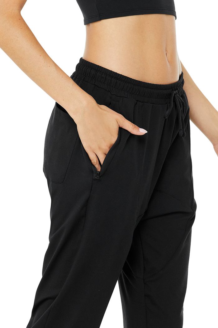 Alo Yoga Revitalize Women's Pants Black | 68RNXJSTM