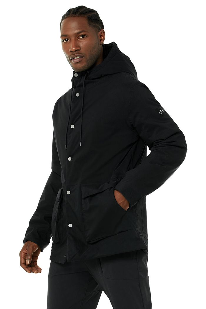 Alo Yoga Roam Insulated Men's Jackets Black | 47FKRLSUQ