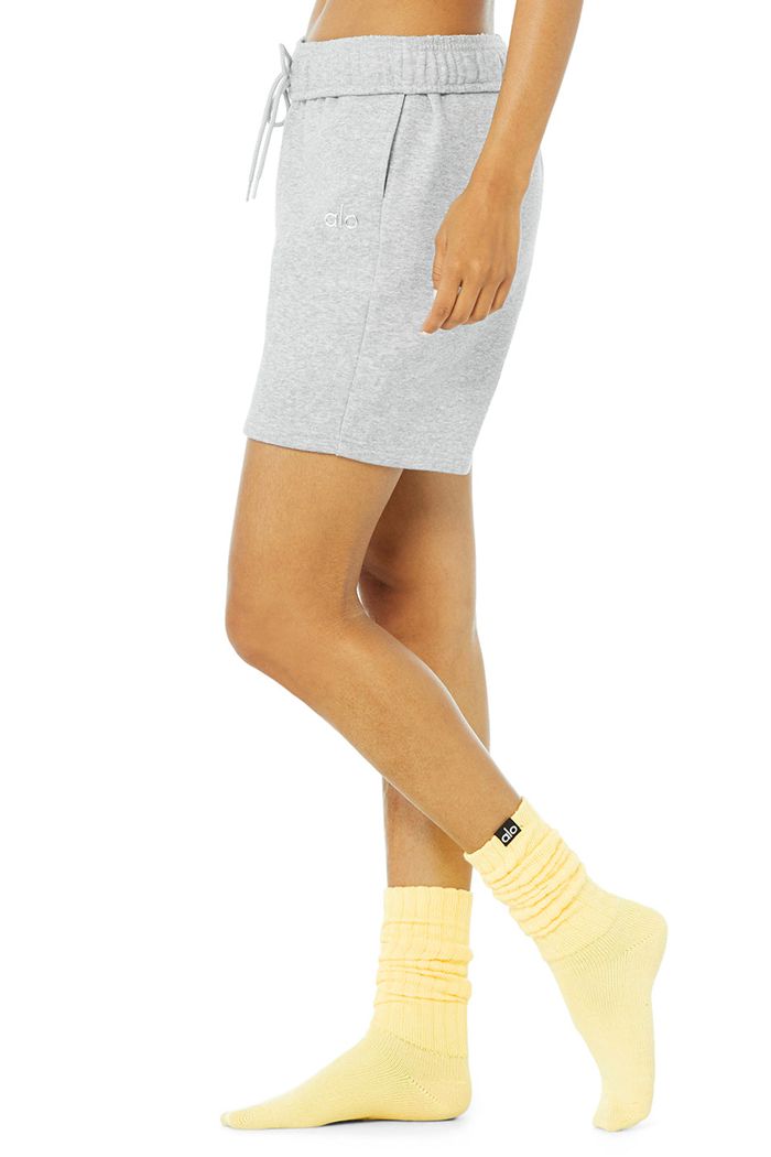 Alo Yoga Scrunch Women's Socks Yellow | 86WZKJRTL