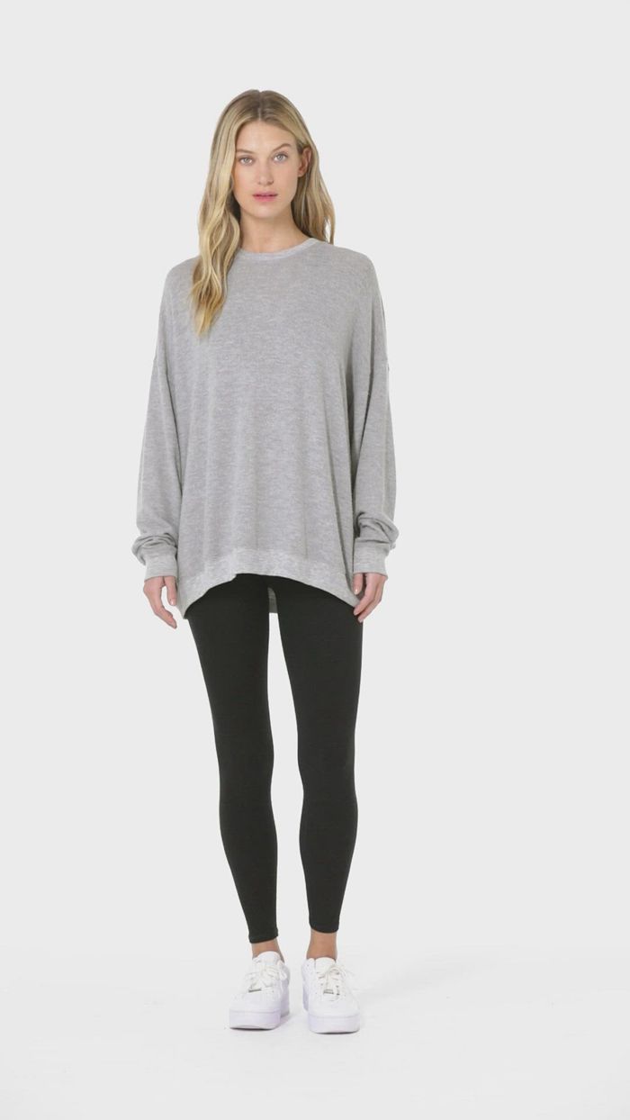 Alo Yoga Soho Women's Pullover Grey | 68CXLUTGE