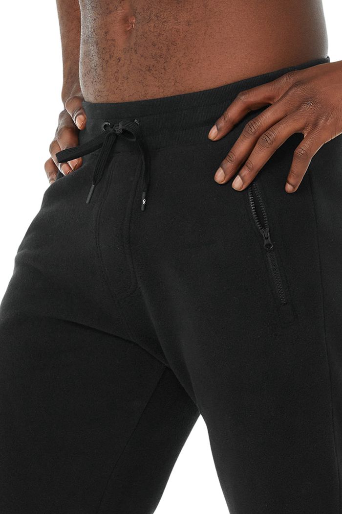 Alo Yoga Streetside Sweat Men's Pants Black | 96ASOKCEZ