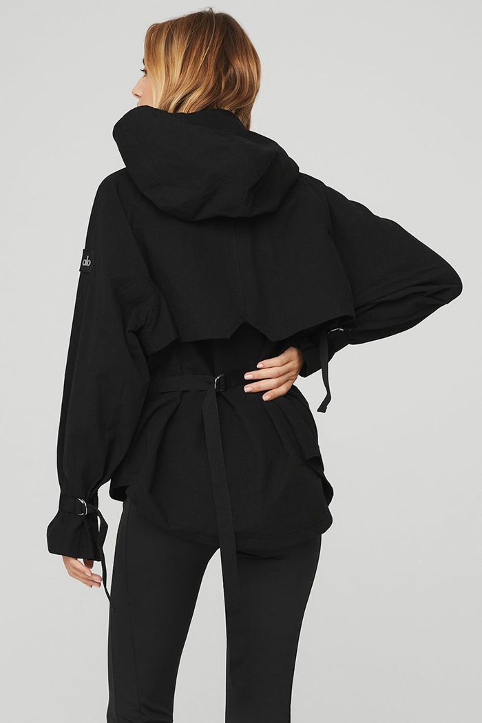 Alo Yoga Surplus Women's Jackets Black | 58NOFQJXM