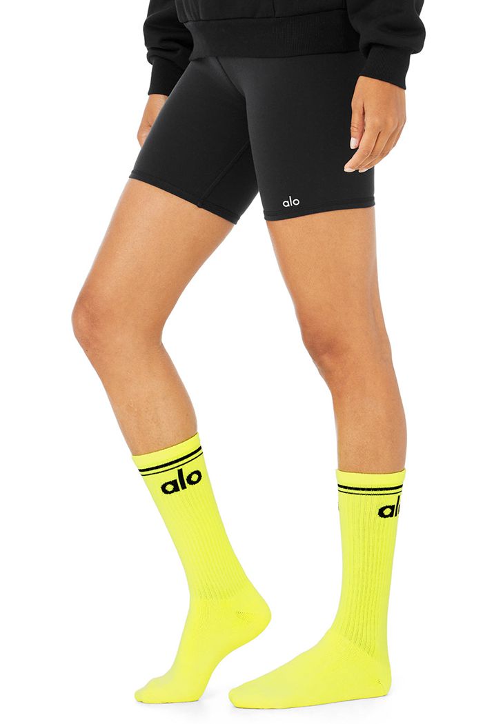 Alo Yoga Throwback Women's Socks Black | 13UPTOAWK