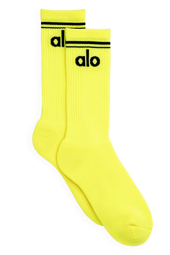 Alo Yoga Throwback Women\'s Socks Black | 13UPTOAWK