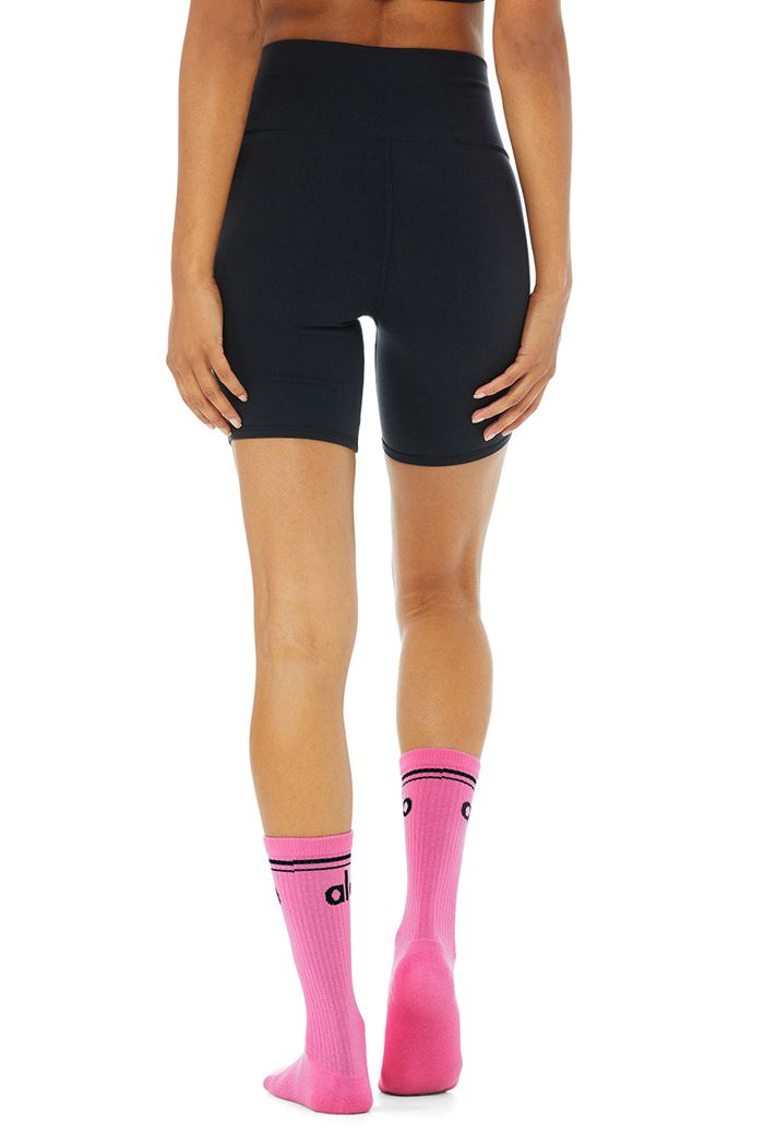 Alo Yoga Throwback Women's Socks Black | 54UMXOPHB