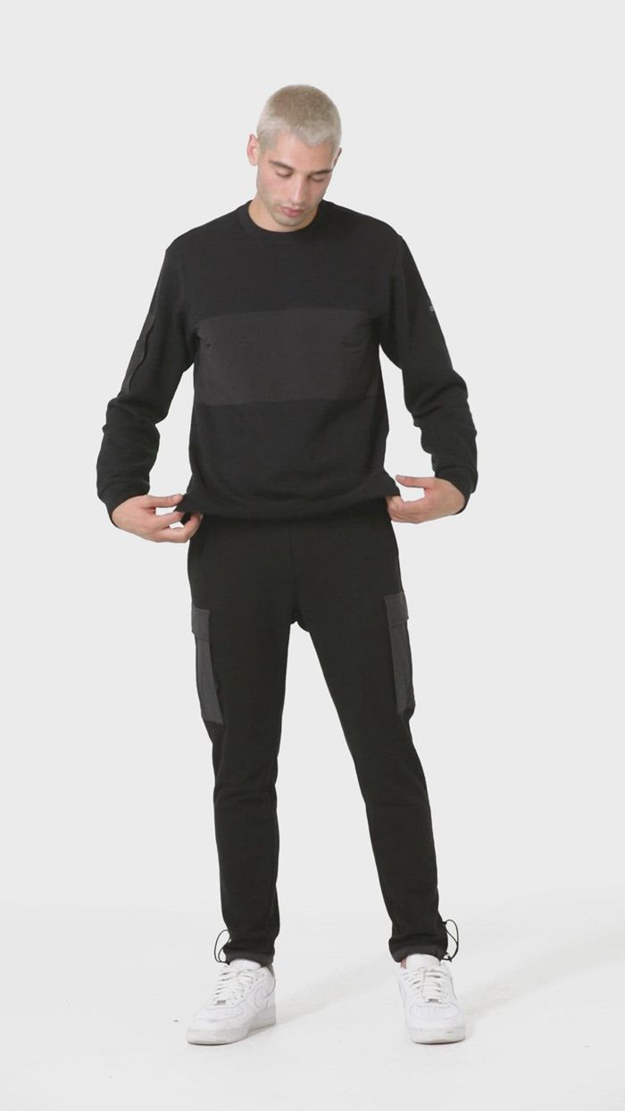 Alo Yoga Traverse Men's Pullover Beige Black | 75SOXFHIT