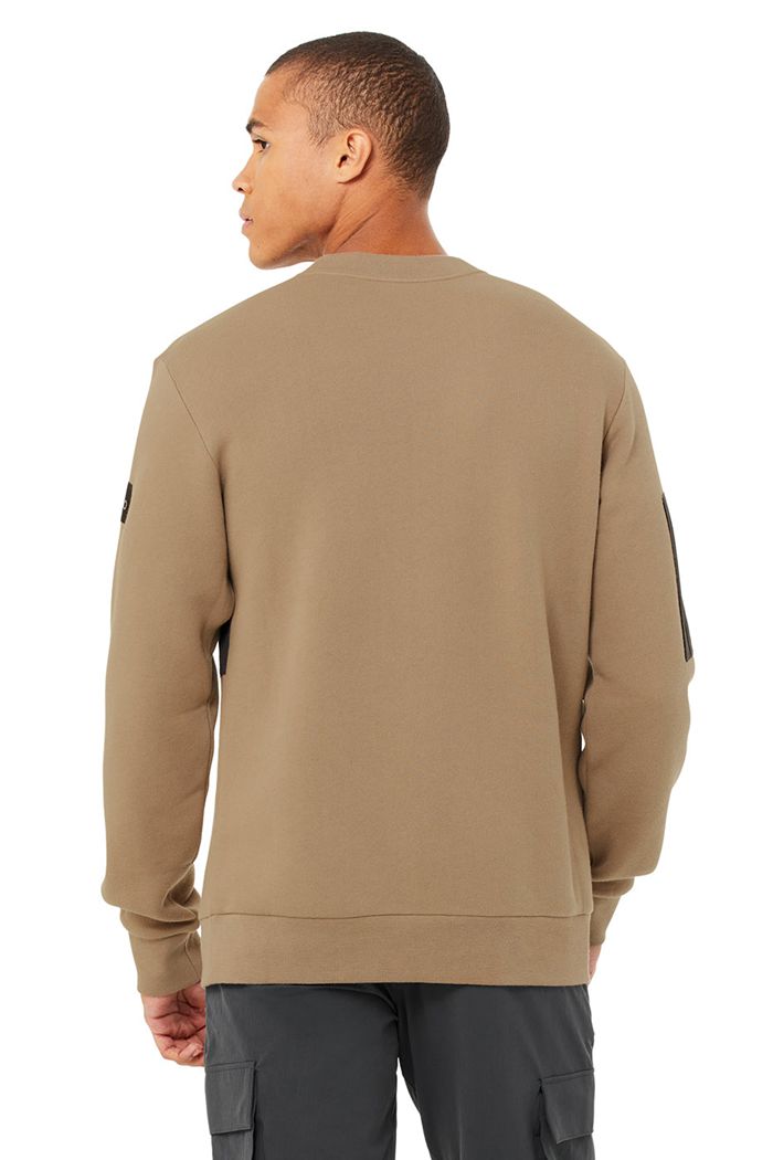 Alo Yoga Traverse Men's Pullover Dark Grey | 48HGYRFWT