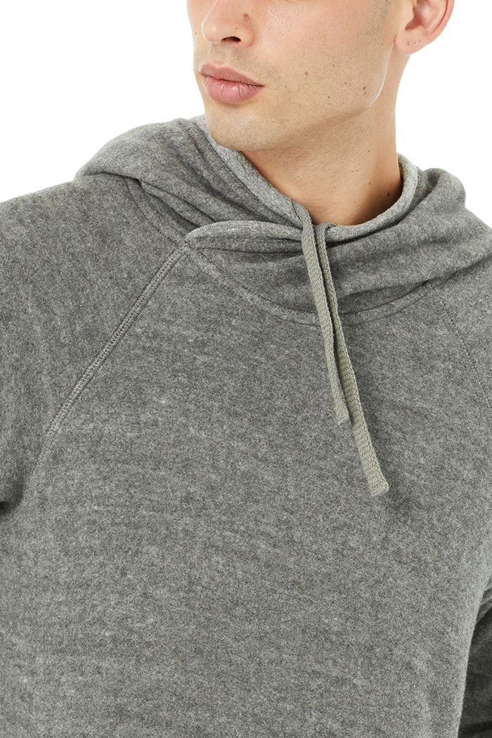 Alo Yoga Triumph Men's Hoodie Grey | 86ZFPXLOT