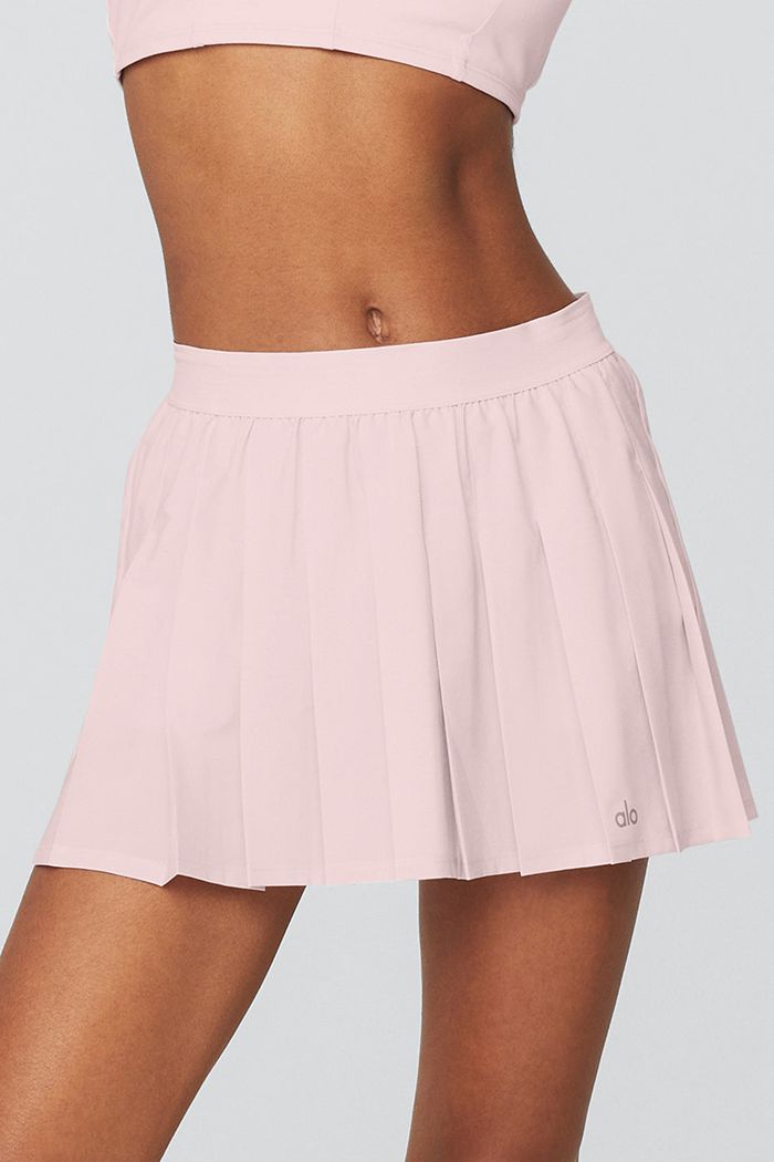 Alo Yoga Varsity Tennis Women's Skirts Pink | 97RPMHVGF