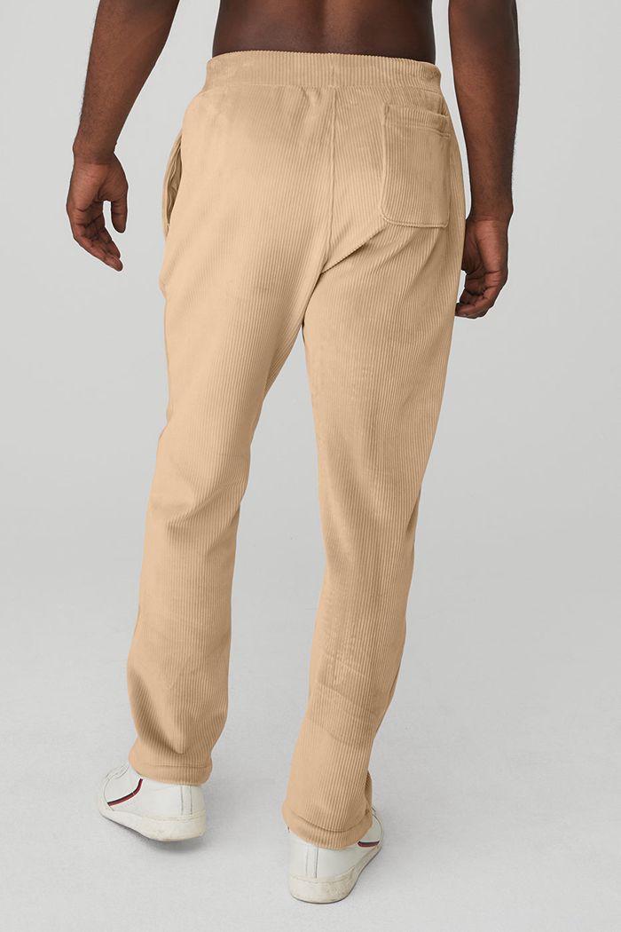 Alo Yoga Velour Baller Men's Pants Brown | 36TRLPIMG