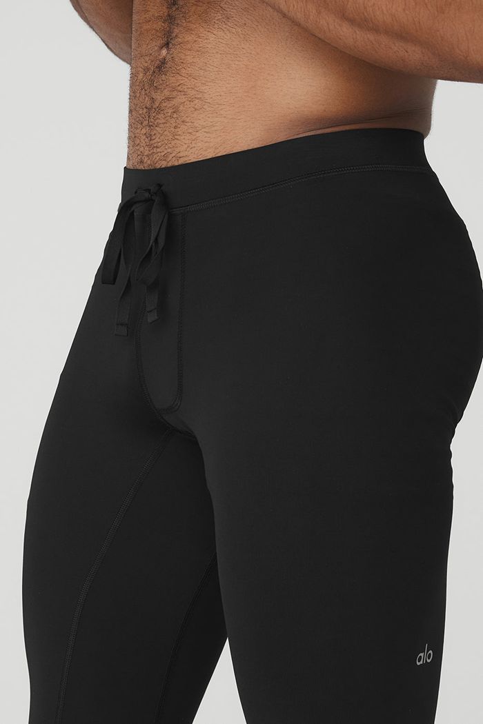 Alo Yoga Warrior Compression Men's Pants Black | 79SAJIQYB